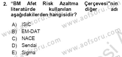 Göç Ve Göçmen Sorunları Dersi 2019 - 2020 Yılı (Final) Dönem Sonu Sınav Soruları 2. Soru