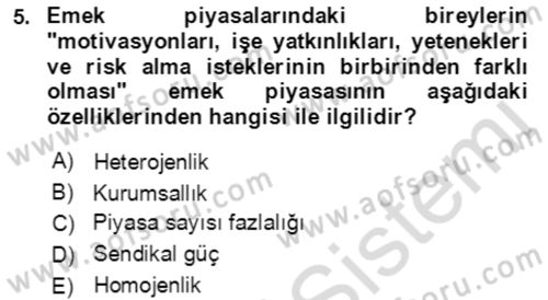 Göç Ve Göçmen Sorunları Dersi 2019 - 2020 Yılı (Final) Dönem Sonu Sınav Soruları 5. Soru