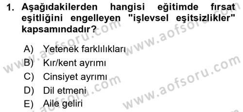Göç Ve Göçmen Sorunları Dersi 2021 - 2022 Yılı Yaz Okulu Sınav Soruları 1. Soru