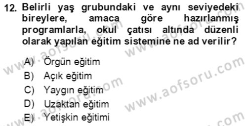 Göç Ve Göçmen Sorunları Dersi 2022 - 2023 Yılı (Vize) Ara Sınav Soruları 12. Soru