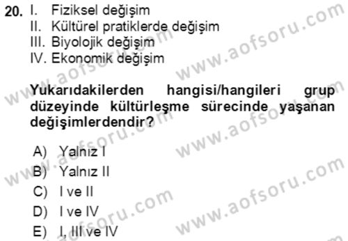 Göç Ve Göçmen Sorunları Dersi 2022 - 2023 Yılı (Final) Dönem Sonu Sınav Soruları 20. Soru