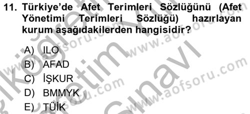 Göç Ve Göçmen Sorunları Dersi 2025 - 2026 Yılı (Vize) Ara Sınav Soruları 11. Soru