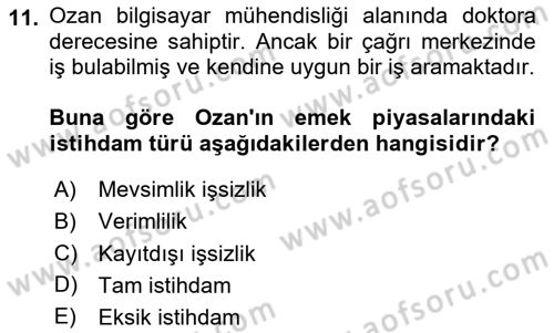 Göç Ve Göçmen Sorunları Dersi 2025 - 2026 Yılı (Final) Dönem Sonu Sınav Soruları 11. Soru