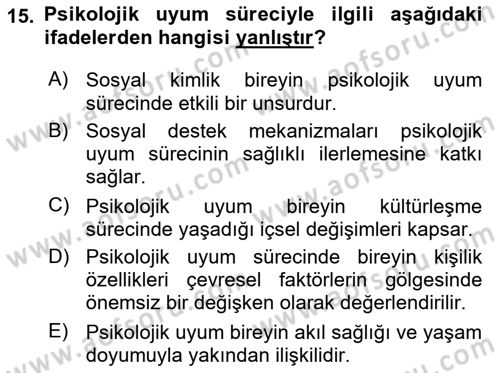 Göç Ve Göçmen Sorunları Dersi 2025 - 2026 Yılı (Final) Dönem Sonu Sınav Soruları 15. Soru