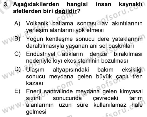 Göç Ve Göçmen Sorunları Dersi 2025 - 2026 Yılı (Final) Dönem Sonu Sınav Soruları 3. Soru