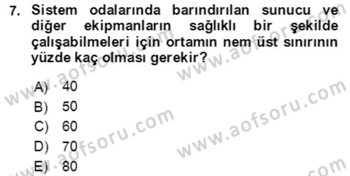 Acil Çağrı Yönetimi Dersi 2021 - 2022 Yılı (Vize) Ara Sınav Soruları 7. Soru