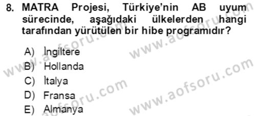 Acil Çağrı Yönetimi Dersi 2021 - 2022 Yılı (Final) Dönem Sonu Sınavı 8. Soru