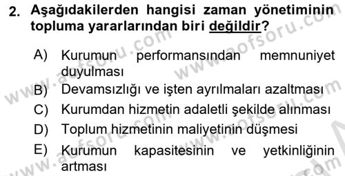 Acil Çağrı Yönetimi Dersi 2022 - 2023 Yılı Yaz Okulu Sınav Soruları 2. Soru