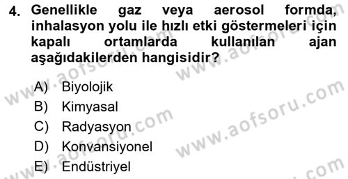 Acil Çağrı Yönetimi Dersi 2022 - 2023 Yılı Yaz Okulu Sınav Soruları 4. Soru