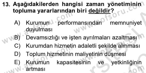 Acil Çağrı Yönetimi Dersi 2023 - 2024 Yılı (Vize) Ara Sınav Soruları 13. Soru