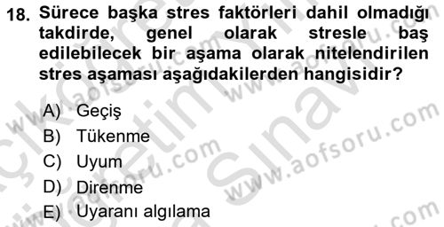 Acil Çağrı Yönetimi Dersi 2023 - 2024 Yılı (Vize) Ara Sınav Soruları 18. Soru