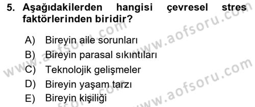 Acil Çağrı Yönetimi Dersi 2023 - 2024 Yılı (Vize) Ara Sınav Soruları 5. Soru