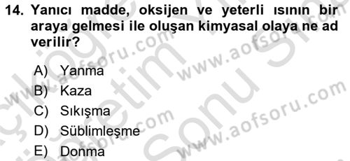 Acil Çağrı Yönetimi Dersi 2023 - 2024 Yılı (Final) Dönem Sonu Sınav Soruları 14. Soru