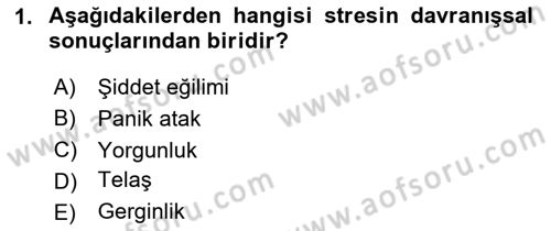 Acil Çağrı Yönetimi Dersi 2023 - 2024 Yılı Yaz Okulu Sınav Soruları 1. Soru