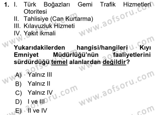 Acil Çağrı Yönetimi Dersi 2024 - 2025 Yılı (Vize) Ara Sınav Soruları 1. Soru