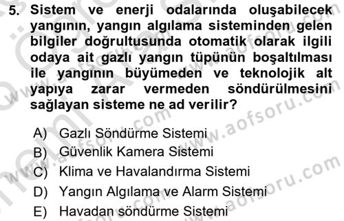 Acil Çağrı Yönetimi Dersi 2024 - 2025 Yılı (Vize) Ara Sınav Soruları 5. Soru