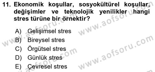Acil Çağrı Yönetimi Dersi 2025 - 2026 Yılı (Vize) Ara Sınav Soruları 11. Soru