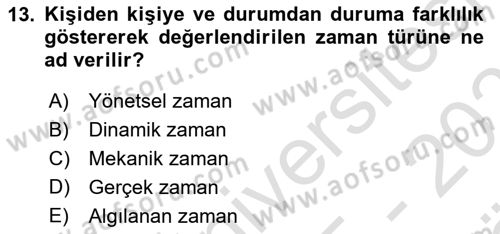 Acil Çağrı Yönetimi Dersi 2025 - 2026 Yılı (Vize) Ara Sınav Soruları 13. Soru
