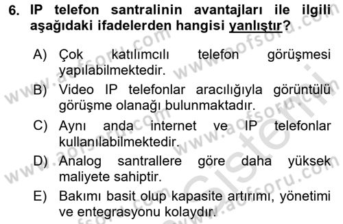 Acil Çağrı Yönetimi Dersi 2025 - 2026 Yılı (Vize) Ara Sınav Soruları 6. Soru