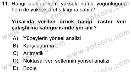 Veri Analizi Ve Değerlendirme Dersi 2023 - 2024 Yılı (Final) Dönem Sonu Sınav Soruları 11. Soru