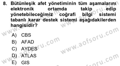 Veri Analizi Ve Değerlendirme Dersi 2023 - 2024 Yılı (Final) Dönem Sonu Sınav Soruları 8. Soru