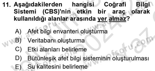 Veri Analizi Ve Değerlendirme Dersi 2024 - 2025 Yılı Yaz Okulu Sınav Soruları 11. Soru