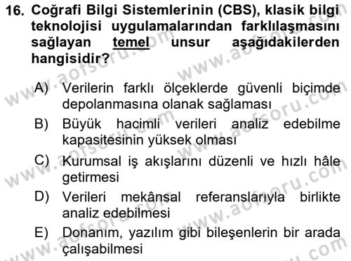 Veri Analizi Ve Değerlendirme Dersi 2025 - 2026 Yılı (Final) Dönem Sonu Sınav Soruları 16. Soru