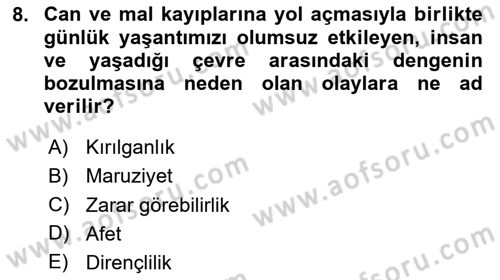 Veri Analizi Ve Değerlendirme Dersi 2025 - 2026 Yılı (Final) Dönem Sonu Sınav Soruları 8. Soru