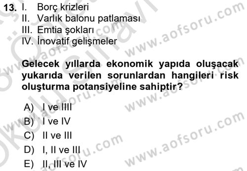 Sürdürülebilir Kentsel Dayanıklılık Dersi 2022 - 2023 Yılı Yaz Okulu Sınav Soruları 13. Soru