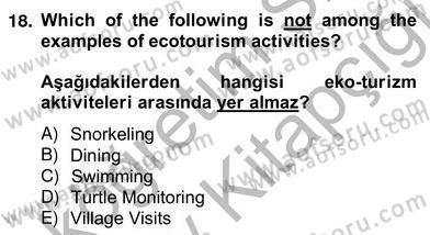 Turizm İçin Almanca 2 Dersi 2012 - 2013 Yılı (Vize) Ara Sınav Soruları 18. Soru