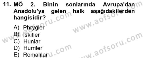 Arkeolojik Alan Yönetimi Dersi 2012 - 2013 Yılı (Vize) Ara Sınav Soruları 11. Soru