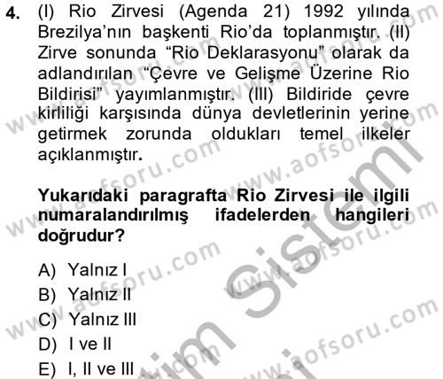 Arkeolojik Alan Yönetimi Dersi 2014 - 2015 Yılı (Vize) Ara Sınav Soruları 4. Soru