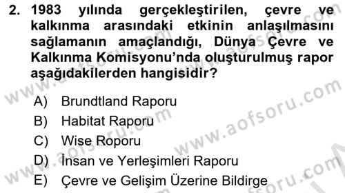 Arkeolojik Alan Yönetimi Dersi 2023 - 2024 Yılı (Vize) Ara Sınav Soruları 2. Soru