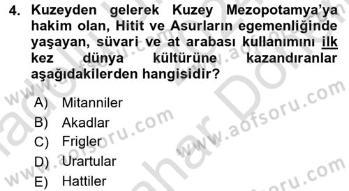 Arkeolojik Alan Yönetimi Dersi 2024 - 2025 Yılı (Final) Dönem Sonu Sınav Soruları 4. Soru