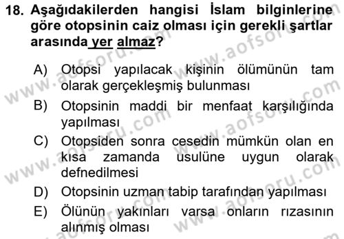 Ortaçağdan Günümüze Anadolu Uygarlıkları Dersi 2021 - 2022 Yılı (Vize) Ara Sınav Soruları 18. Soru