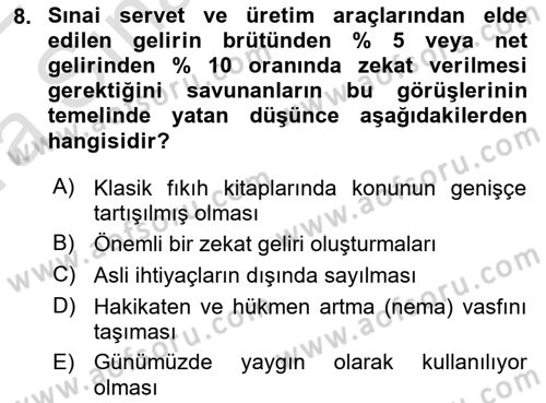Ortaçağdan Günümüze Anadolu Uygarlıkları Dersi 2021 - 2022 Yılı (Vize) Ara Sınav Soruları 8. Soru