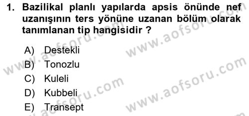 Ortaçağdan Günümüze Anadolu Uygarlıkları Dersi 2023 - 2024 Yılı Yaz Okulu Sınav Soruları 1. Soru