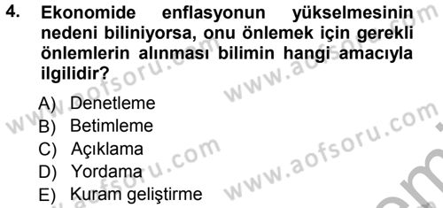 Sosyal Bilimlerde Araştırma Yöntemleri Dersi Ara Sınavı Deneme Sınav Soruları 4. Soru