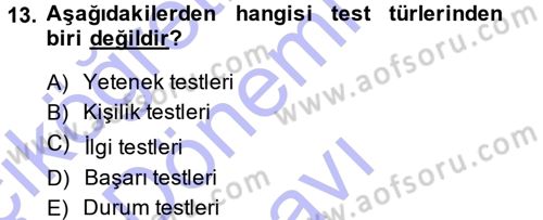 Sosyal Bilimlerde Araştırma Yöntemleri Dersi 2013 - 2014 Yılı (Final) Dönem Sonu Sınav Soruları 13. Soru