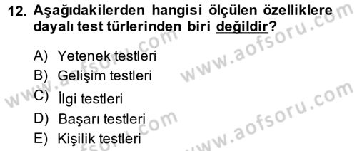 Sosyal Bilimlerde Araştırma Yöntemleri Dersi 2014 - 2015 Yılı (Final) Dönem Sonu Sınav Soruları 12. Soru