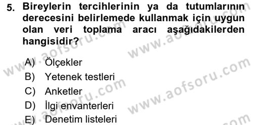 Sosyal Bilimlerde Araştırma Yöntemleri Dersi 2016 - 2017 Yılı (Final) Dönem Sonu Sınav Soruları 5. Soru