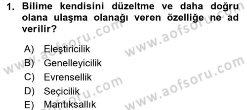 Sosyal Bilimlerde Araştırma Yöntemleri Dersi 2017 - 2018 Yılı (Vize) Ara Sınav Soruları 1. Soru