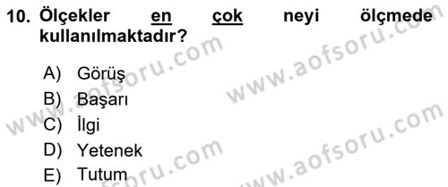 Sosyal Bilimlerde Araştırma Yöntemleri Dersi 2018 - 2019 Yılı (Final) Dönem Sonu Sınav Soruları 10. Soru
