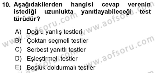 Sosyal Bilimlerde Araştırma Yöntemleri Dersi 2024 - 2025 Yılı (Final) Dönem Sonu Sınav Soruları 10. Soru