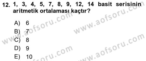 Sosyal Bilimlerde Araştırma Yöntemleri Dersi 2025 - 2026 Yılı (Final) Dönem Sonu Sınav Soruları 12. Soru
