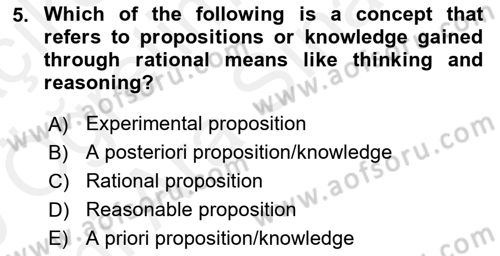 Research Methods Dersi 2018 - 2019 Yılı (Vize) Ara Sınav Soruları 5. Soru