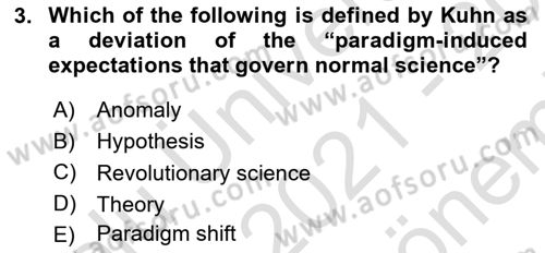 Research Methods Dersi 2021 - 2022 Yılı (Final) Dönem Sonu Sınav Soruları 3. Soru