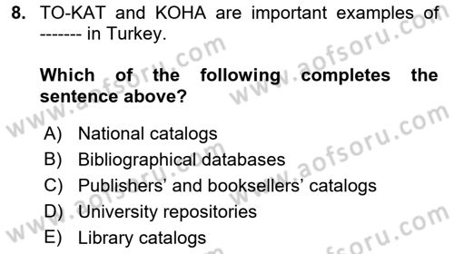 Research Methods Dersi 2021 - 2022 Yılı (Final) Dönem Sonu Sınav Soruları 8. Soru