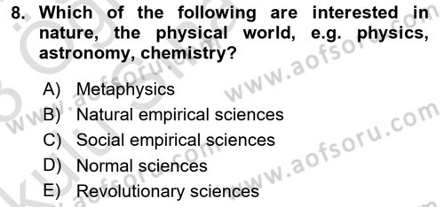 Research Methods Dersi 2022 - 2023 Yılı Yaz Okulu Sınav Soruları 8. Soru