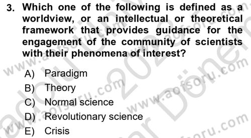 Research Methods Dersi 2023 - 2024 Yılı (Final) Dönem Sonu Sınav Soruları 3. Soru